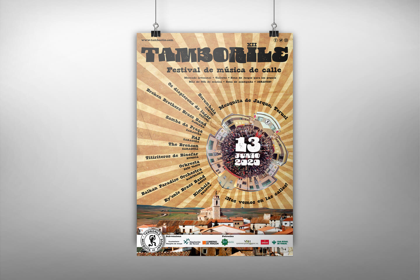 Poster design for street music festival
