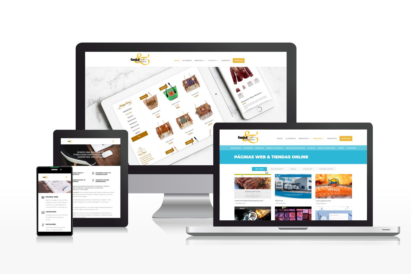 Diseño de página web para agencia de publicidad